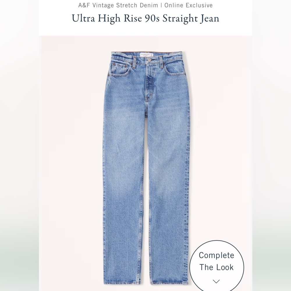 Ultra high rise Abercrombie jeans